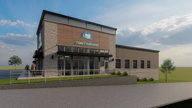 Architect's rendering of the new St. Clair Family Dentistry building